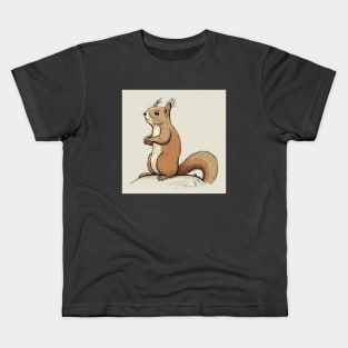 Siberian Red Squirrel Kids T-Shirt